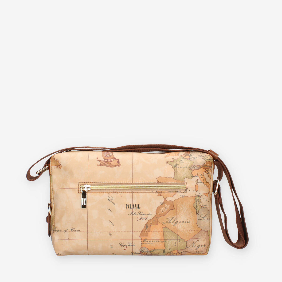 Alviero Martini Prima Classe LLD38-S578-0548 Borsa a tracolla Geo Classic e castagna