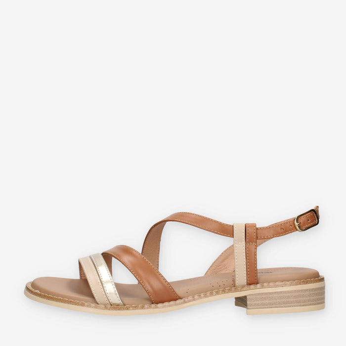 Nero Giardini E513422D-453 Sandali bassi cuoio da donna
