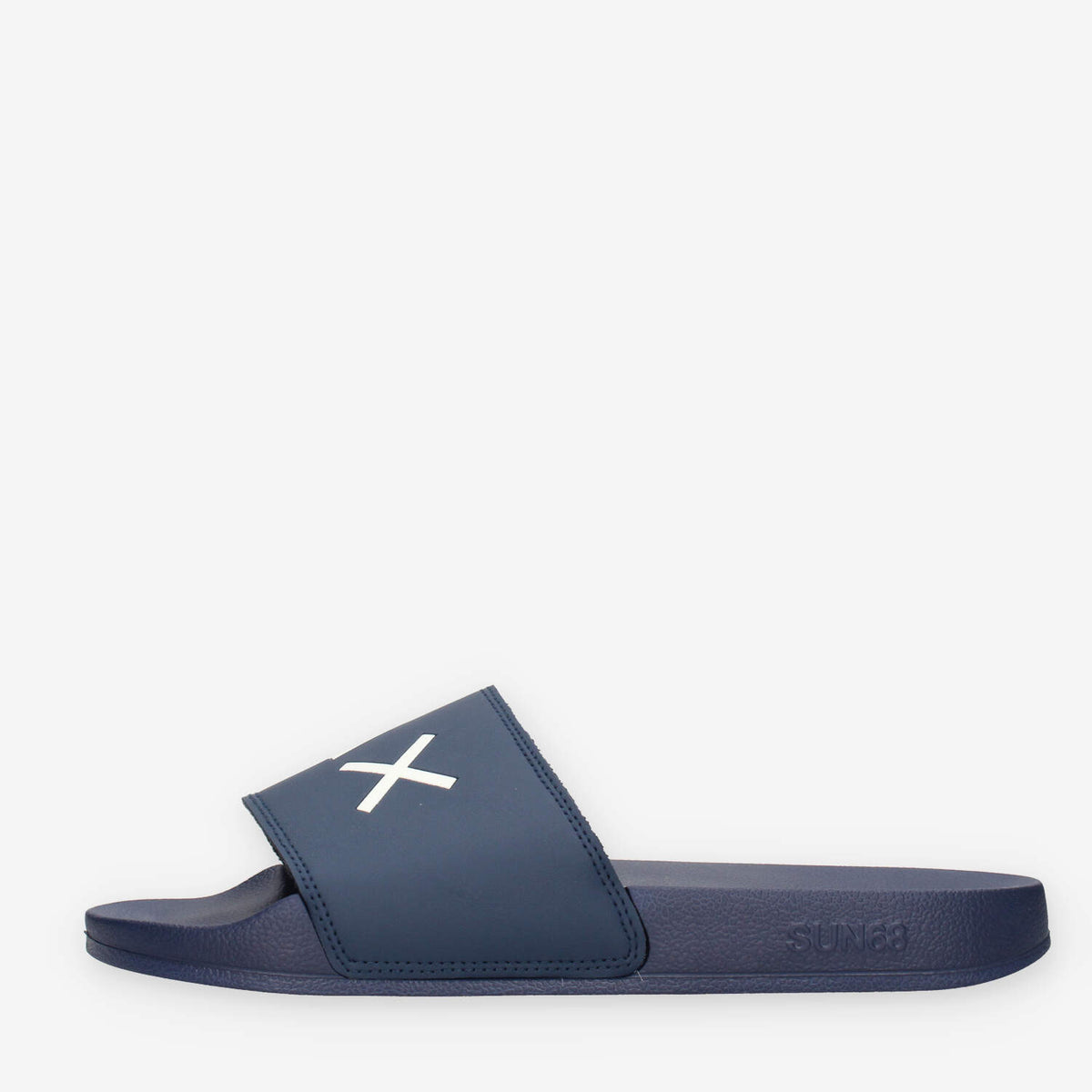 Sun 68 X36110-07NAVY BLUE SLIPPERS LOGO Ciabatte blu da uomo