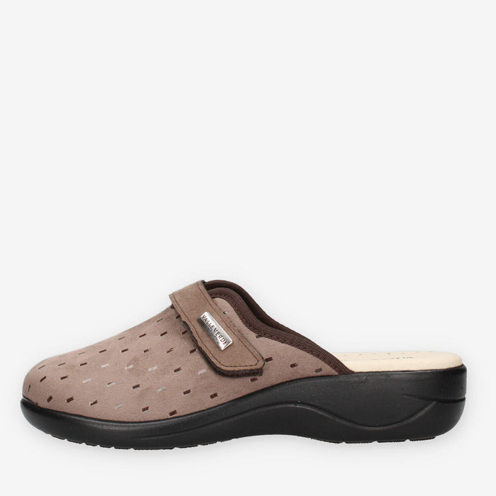Valleverde 37304-TAUPE Pantofole taupe da donna