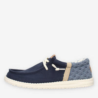 Hey Dude HD.45184-4UX Wally Funk Summer Stitch Slip on blu da uomo