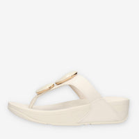 Fit Flop A4T-A99 Lulu Sandali infradito beige in camoscio con pietre effetto marmo