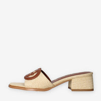 Guess FLJCN2-ELE03-NATU CERINNA2 Sandali scalzati da donna con tacco