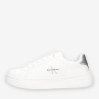 Calvin Klein V3X9-83166-1592X025 Sneaker bassa allacciata bianco/argento