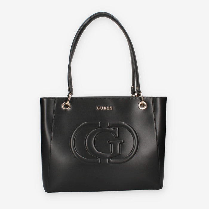 HWEVG9-51325-BLA Guess Eco Mietta Borsa a spalla nera a 3 scomparti