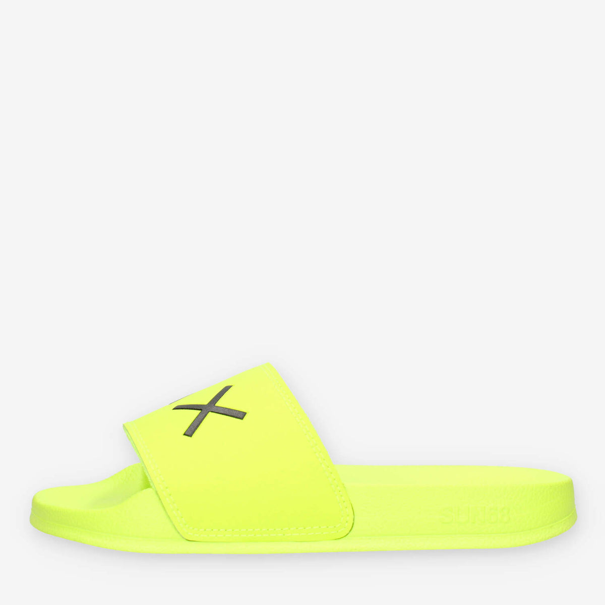 Sun 68 X36310T63GIALLO FLUO BOY'S SLIPPERS LOGO (TEEN) Ciabatte giallo fluo da bimbo