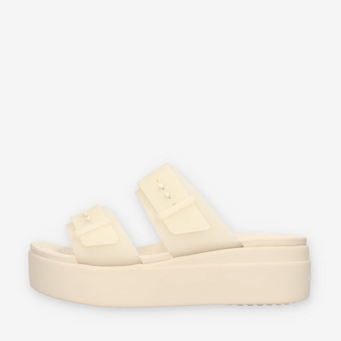 Crocs CR.210980-SDST Brooklyn Buckle Frosted LwWdgW