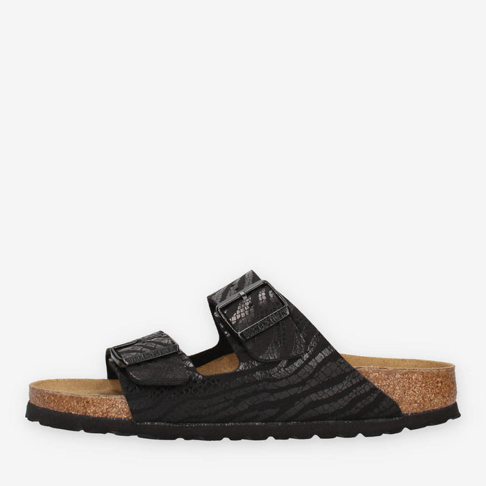 Birkenstock 1029560-BLACK Arizona Sandali scalzati bassi neri (calzata stretta)