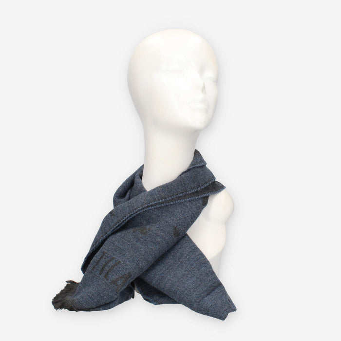 Alviero Martini Prima Classe KS564-1748-0149 Sciarpa rettangolare blu lapis