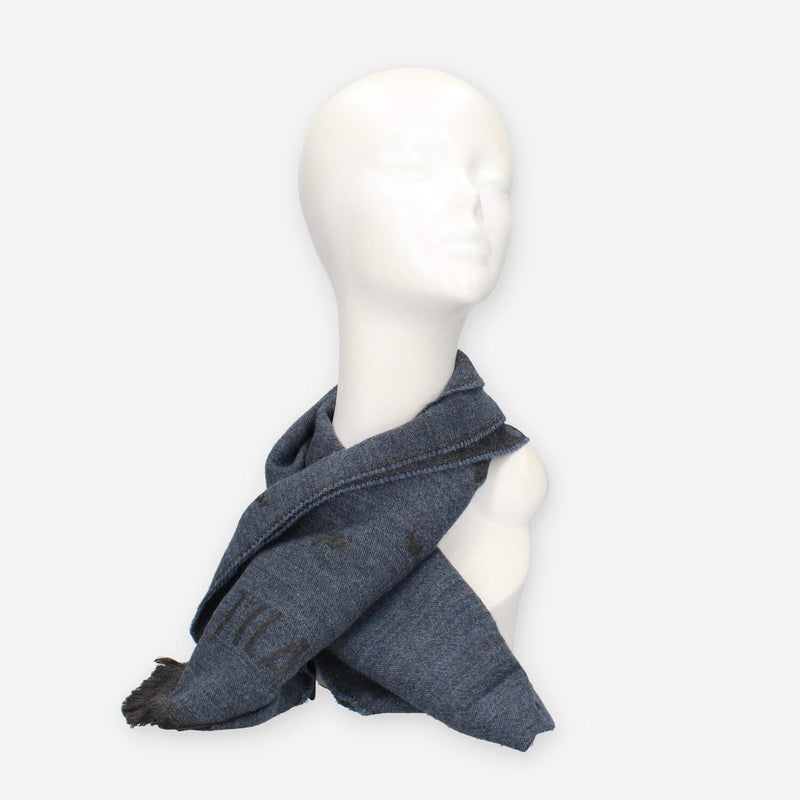 Alviero Martini Prima Classe KS564-1748-0149 Sciarpa rettangolare blu lapis