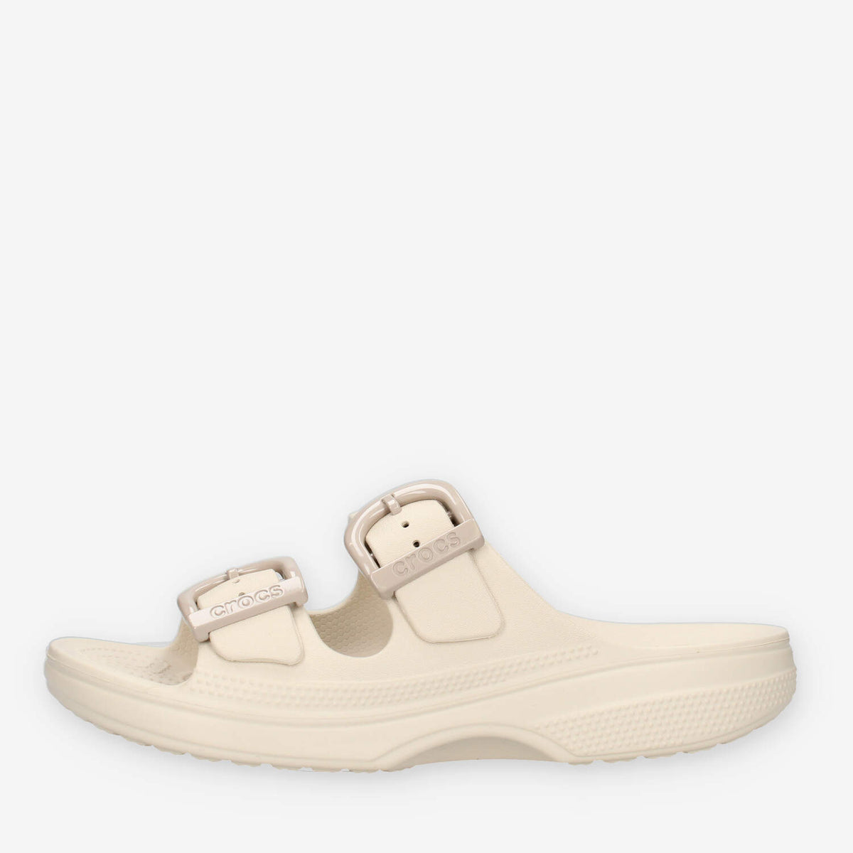 Crocs CR.212867-FRAP Saturday Enamel Buckle Sandali beige da donna