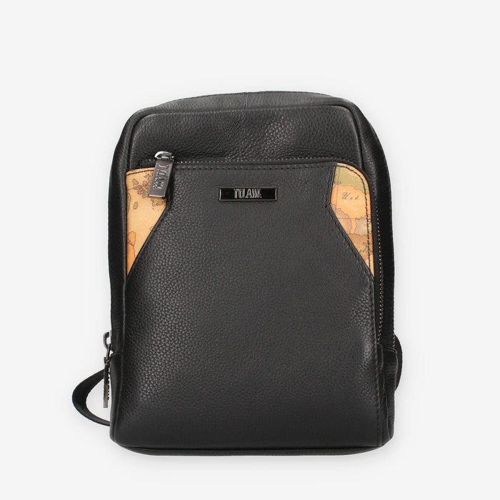 Alviero Martini Prima Classe LLD07-8162-0001 Borsa a tracolla da uomo nera e Geo Classic