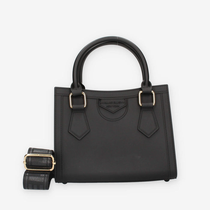 Marc Ellis FLAT WOOD S_24-BLACK / GOLD Borsa a mano nera e oro