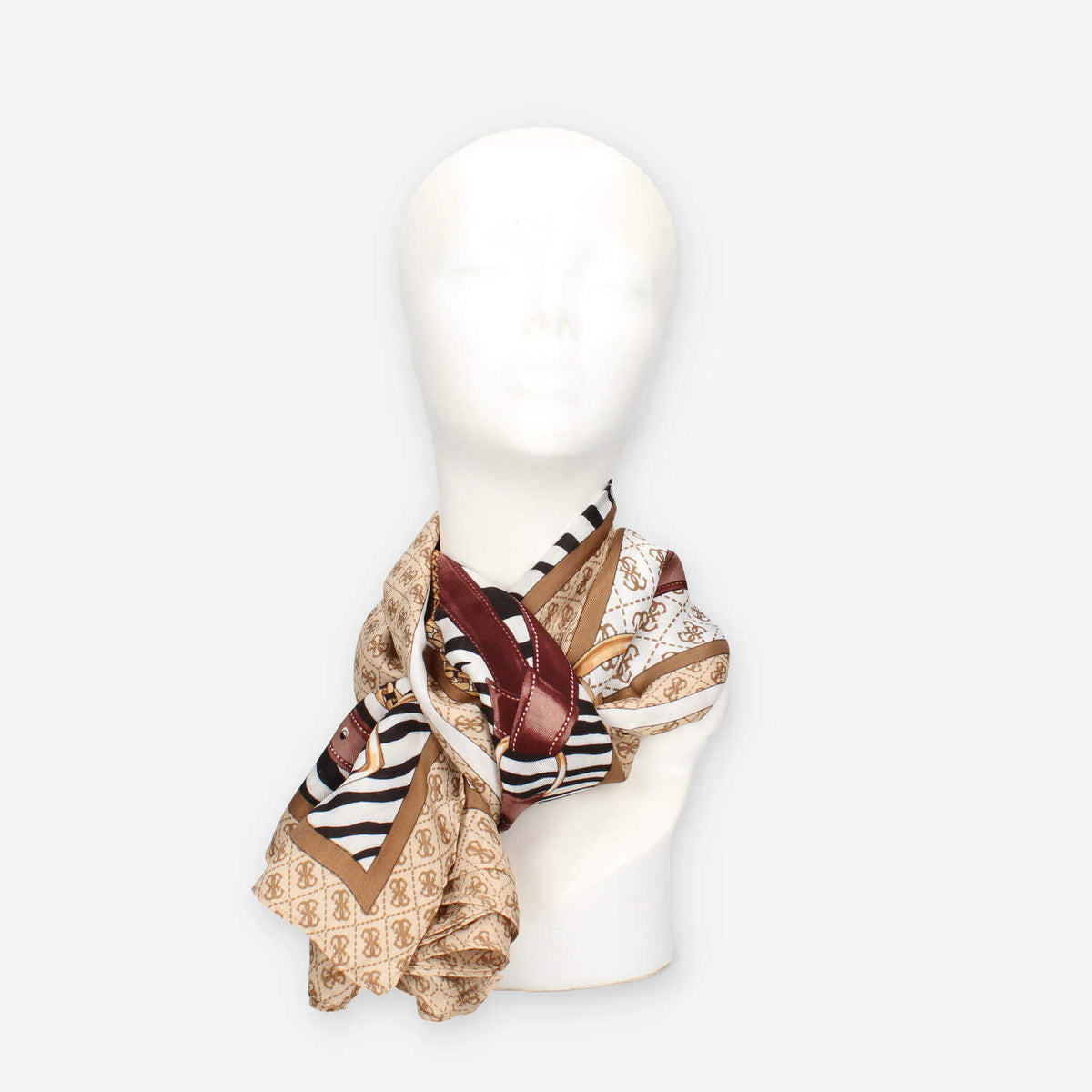 Guess AW5302-SIL03-LTL Foulard quadrato marrone logato