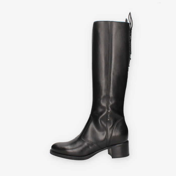 Nero Giardini I514640D-100 Stivali neri da donna con tacco