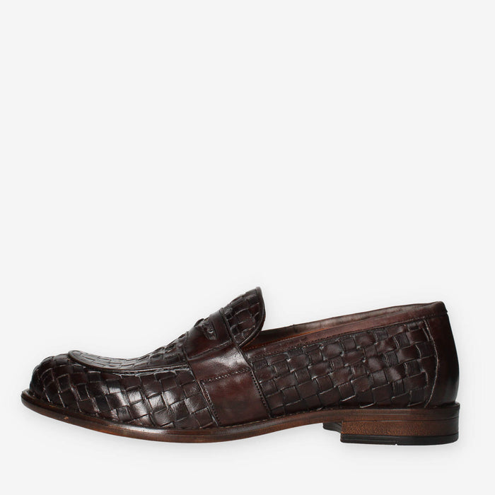 Exton 9971-INTEC-CASTAG Mocassini marroni da uomo