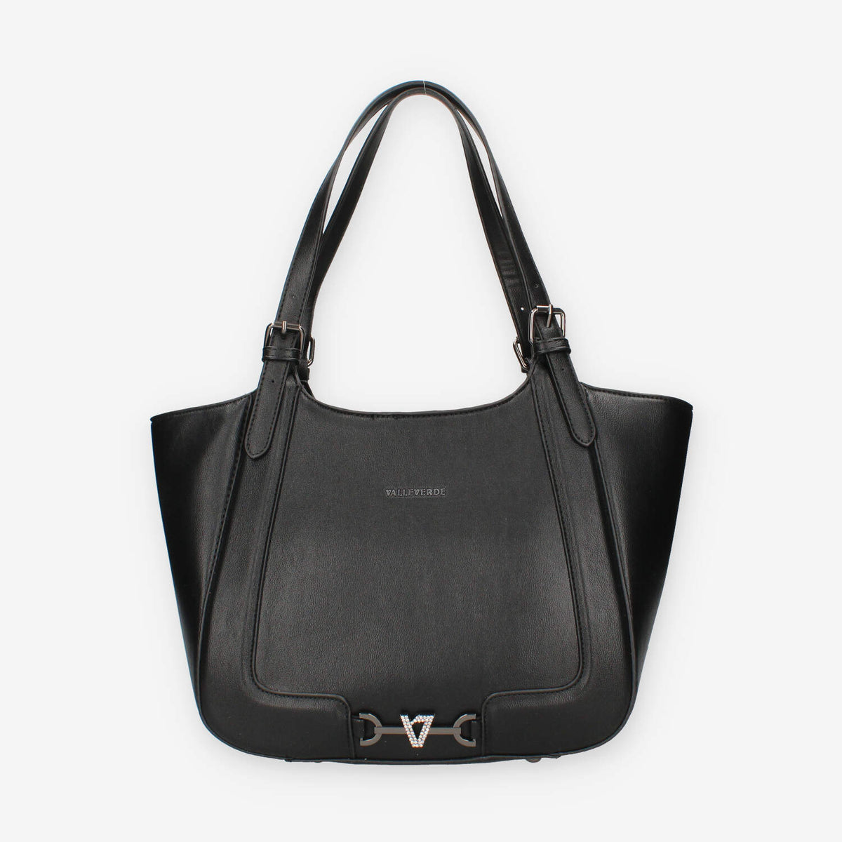 Valleverde 96221-NERO Borsa a spalla nera da donna
