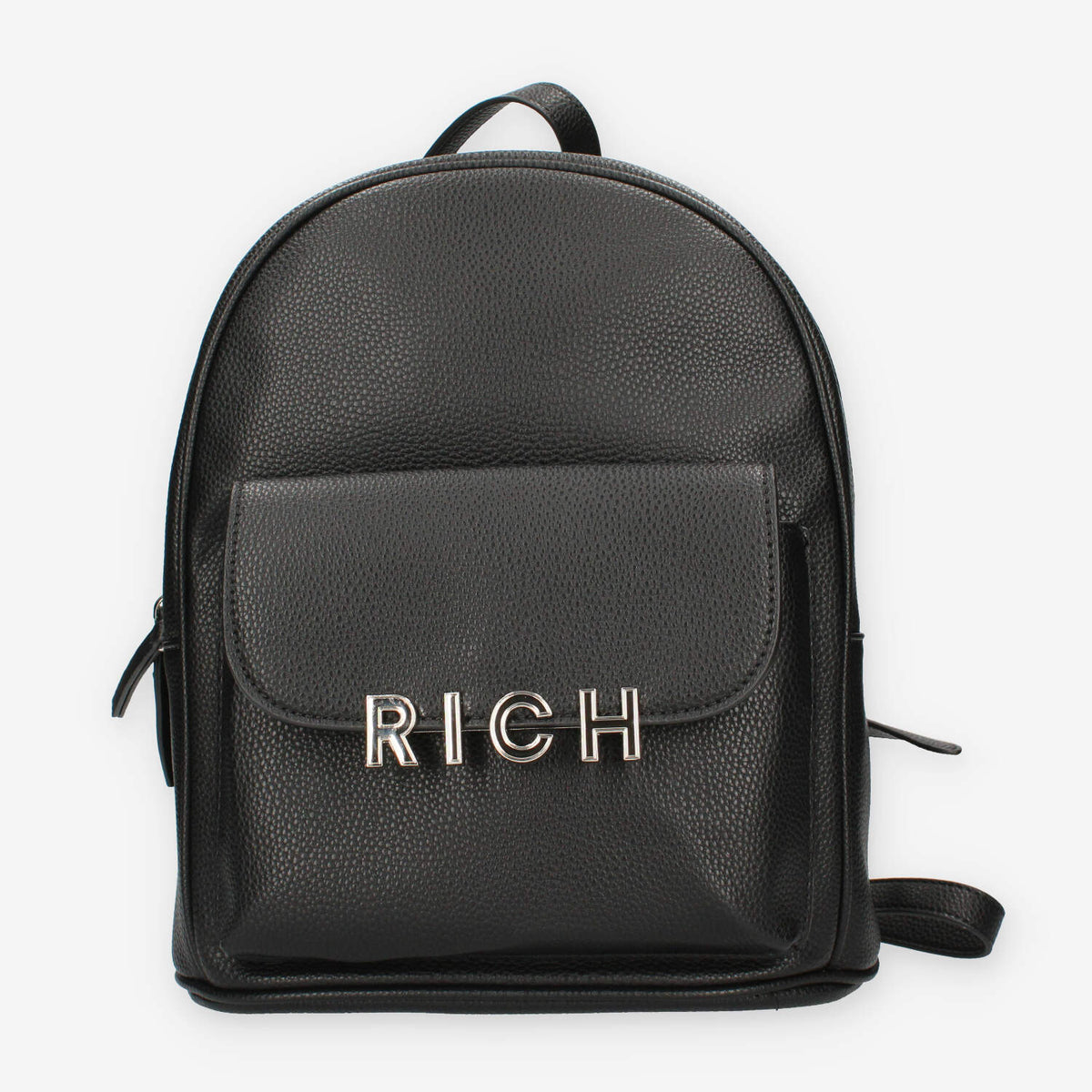 John Richmond RWA24086ZA9L-BLACK-SILV Zaino nero e argento