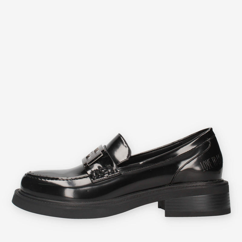 LSW-90D-NERO Mocassine nere da donna