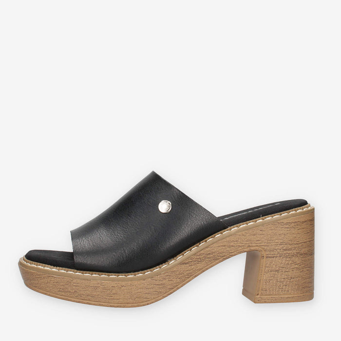 Refresh 175172-NEGRO Sandali scalzati neri da donna