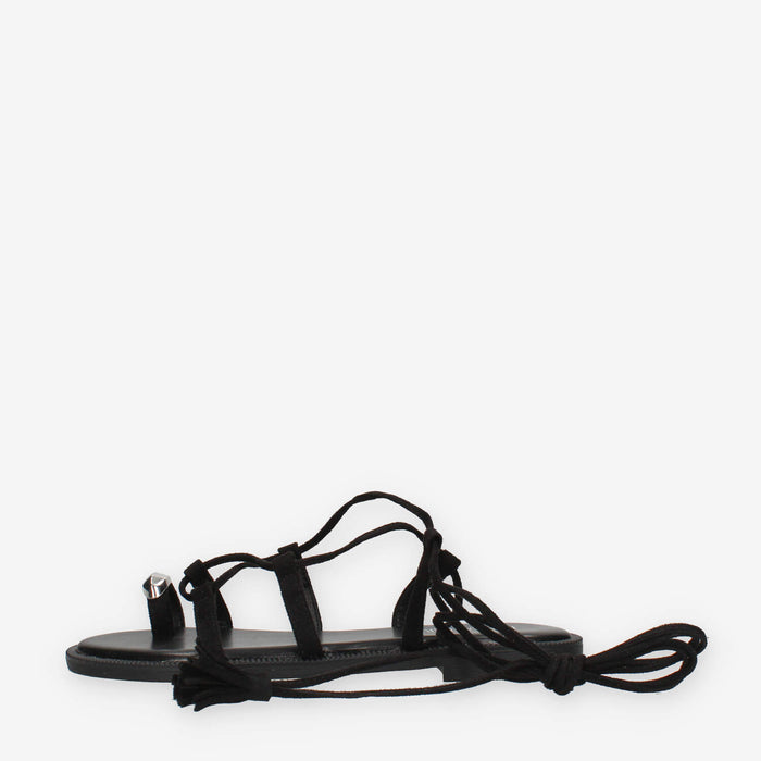 Marina Torres J41243-59-BLACK Sandali infradito neri alla schiava