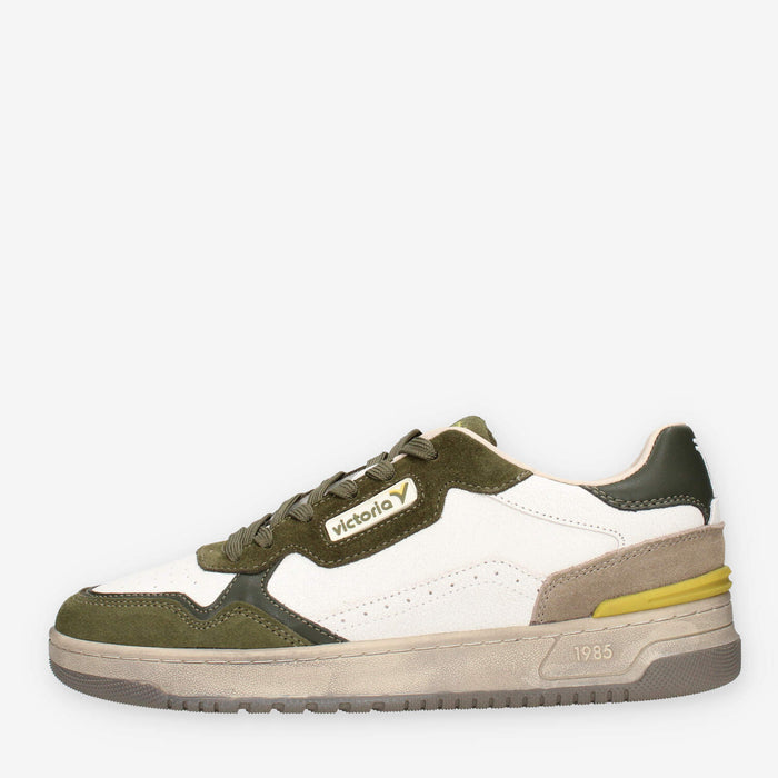 Victoria 8800125-KAKI Sneakers bianche e verdi da uomo