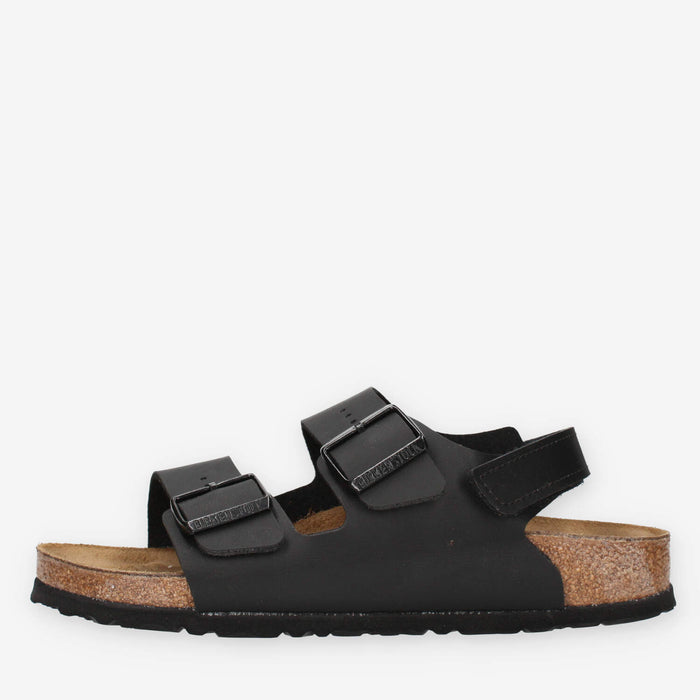 Birkenstock 1032009 Milano AS Kids Sandali bassi neri unisex (calzata stretta)