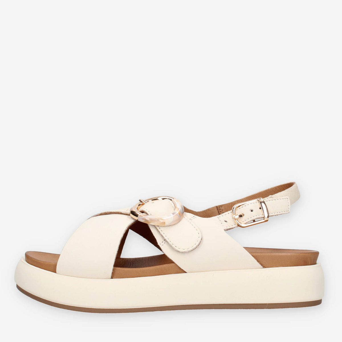 Inuovo A96066-CREMA Sandali crema da donna