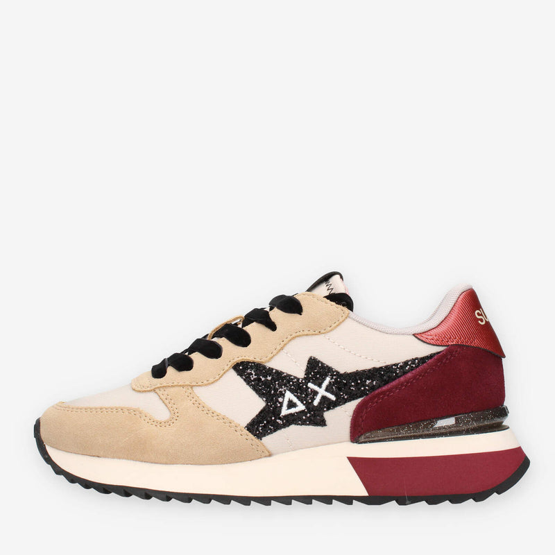 Sun 68 Z45217-1635BEIGE / BORDEAUX STARGIRL GLITTER LOGO