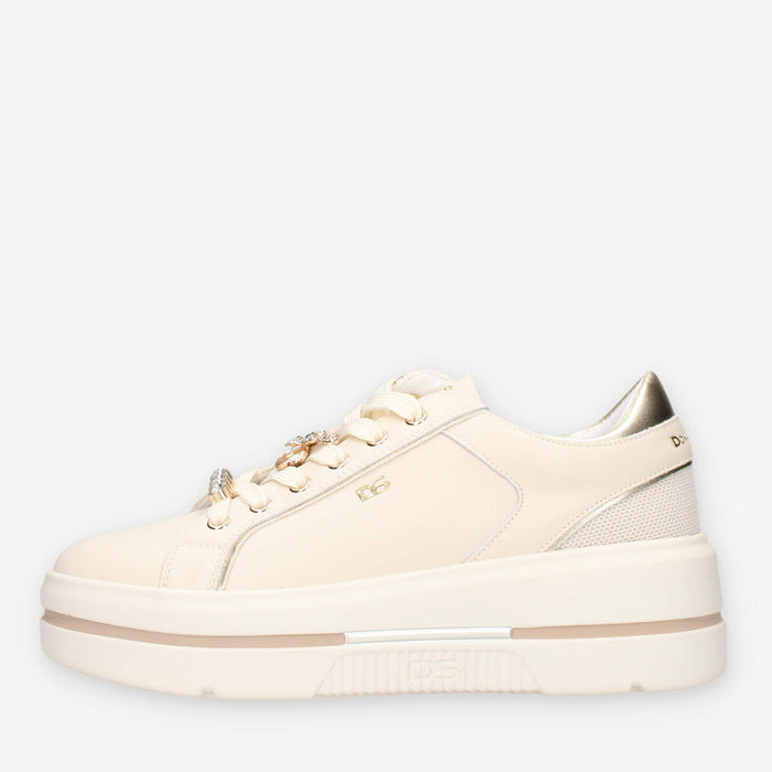 Donna Serena 185722DM-BEIGE-PLAT Sneakers beige e platino da donna