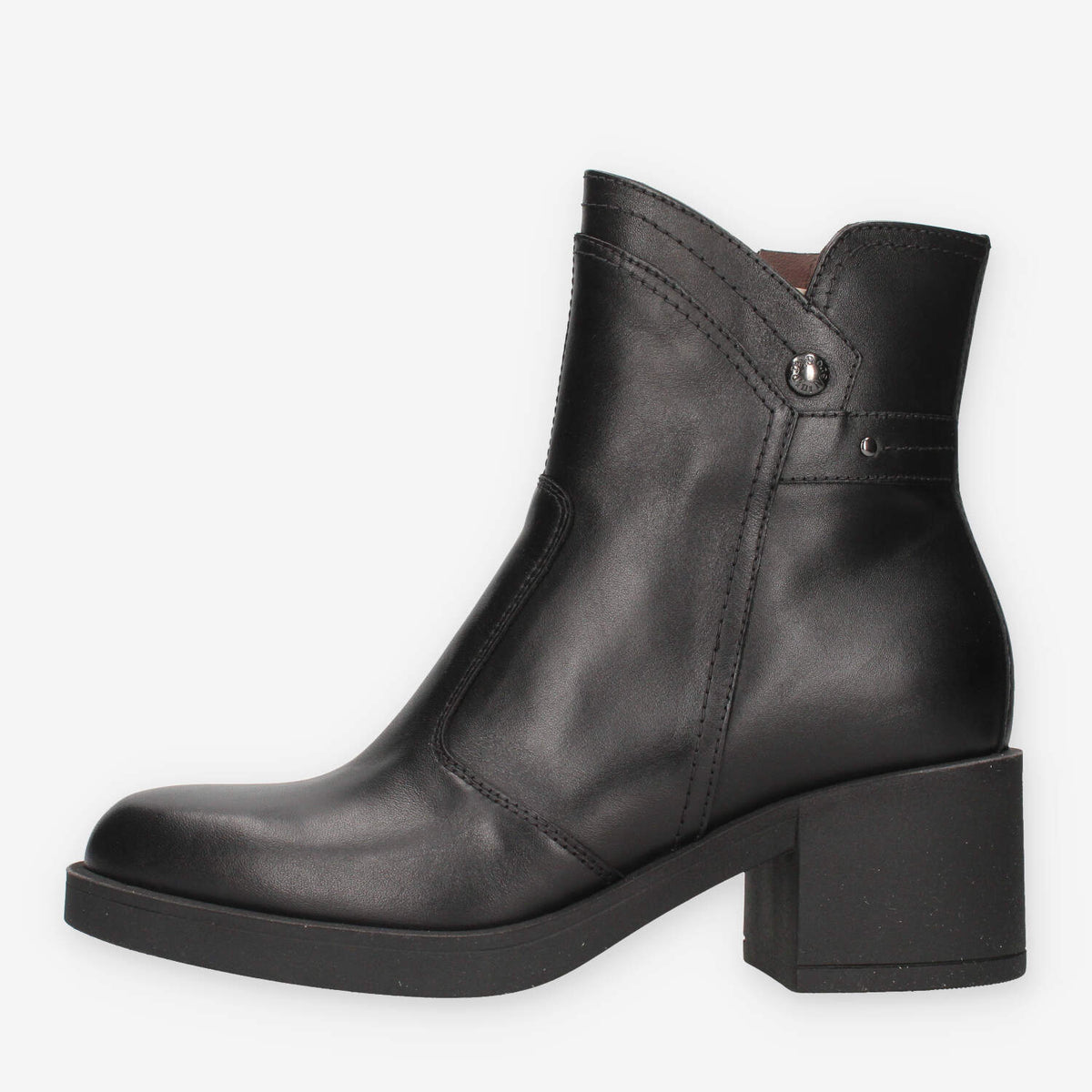 Nero Giardini I513873D-100 Stivaletti neri con tacco