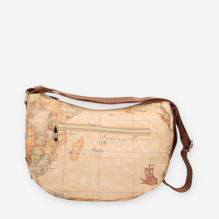 Alviero Martini Prima Classe LLD37-S578-0548 Borsa a tracolla Geo Classic e castagna
