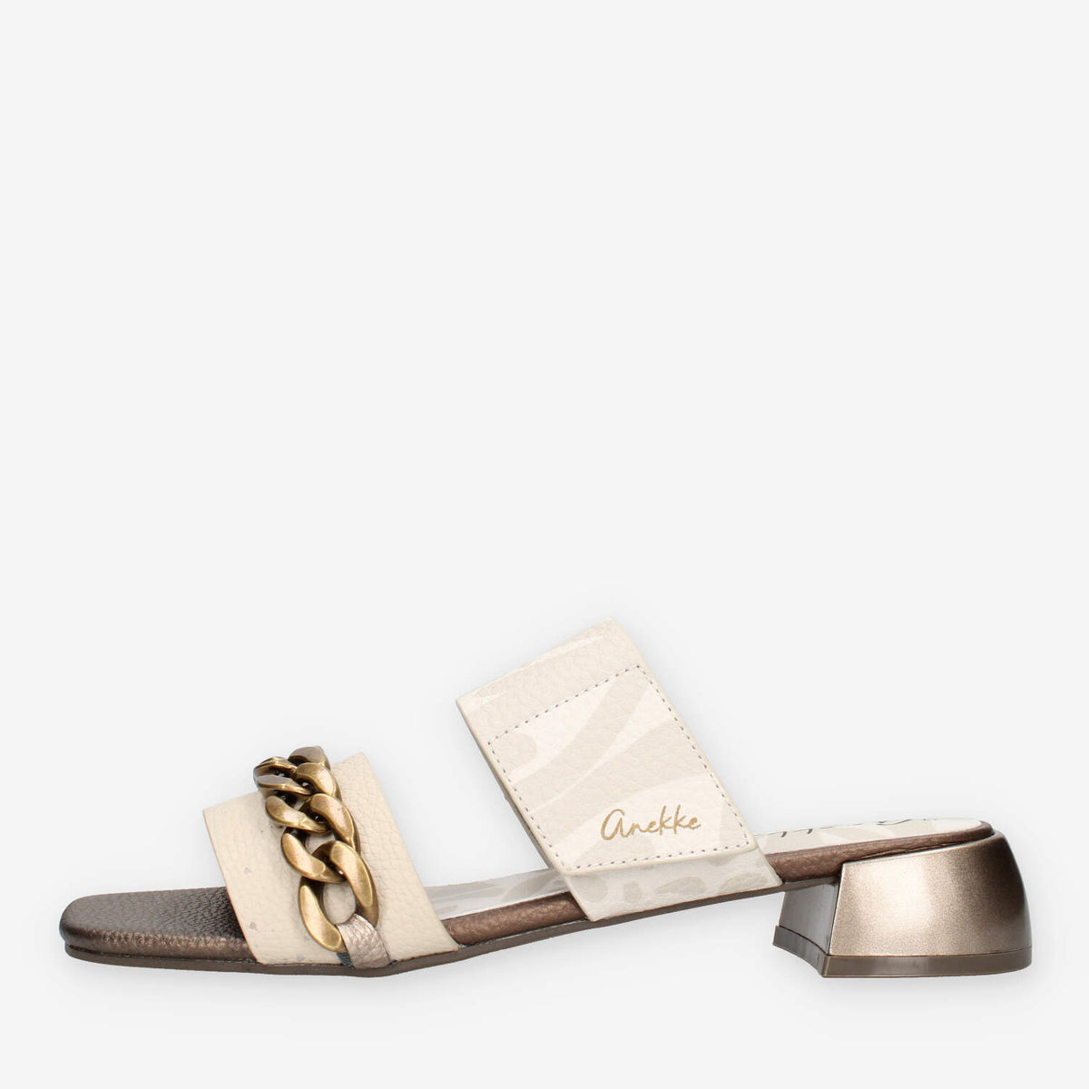 Anekke 42381-BEIGE Sandali da donna beige con tacco