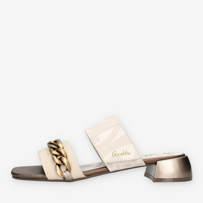 Anekke 42381-BEIGE Sandali da donna beige con tacco