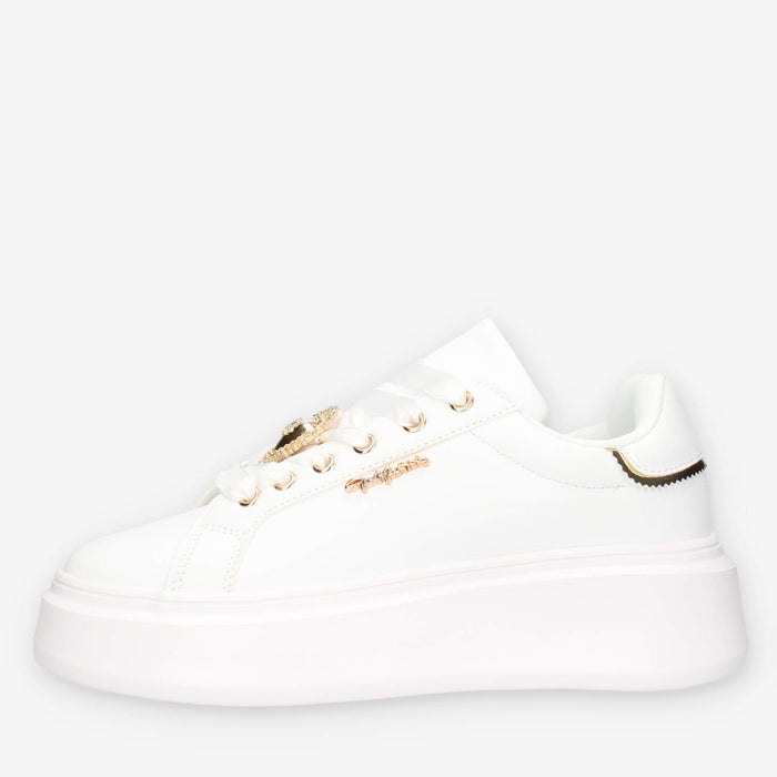 WM-6H-BIANCO Gai Mattiolo Sneakers bianche da donna