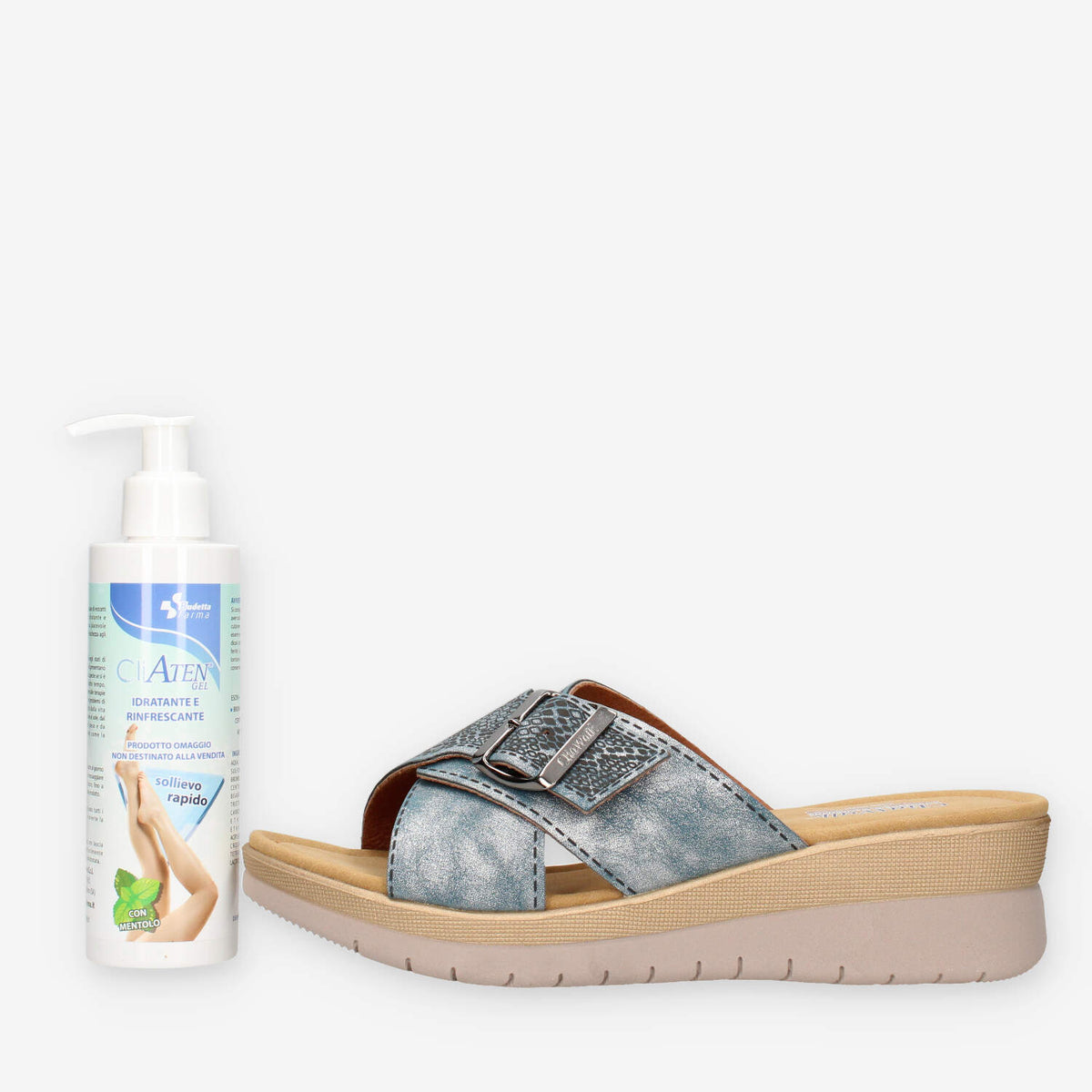 Clia Walk RERLAX18-BLU Ciabatte blu da donna