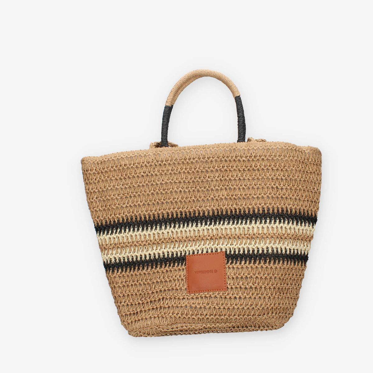 Vivienne D VBB288.BEIGE Borsa a spalla in paglia beige