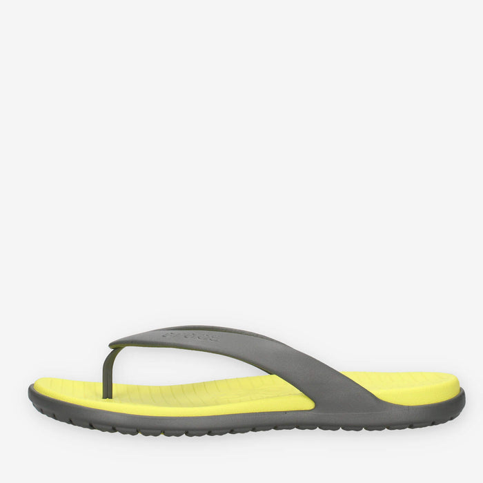 Crocs CR.212035-SGCI Coast Flip Infradito grigie e gialle da uomo