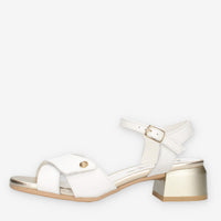 Enval Soft 1275833-BIANCO Sandali bianchi da donna con tacco