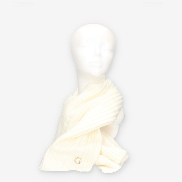 Guess AW5383-POL03-WHI KNITTED SCARF