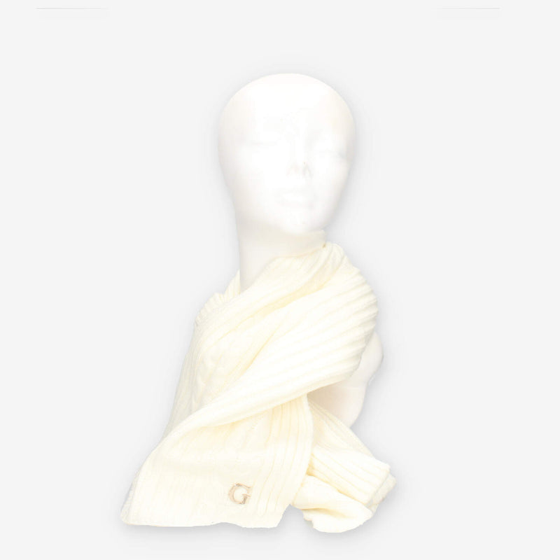 Guess AW5383-POL03-WHI KNITTED SCARF