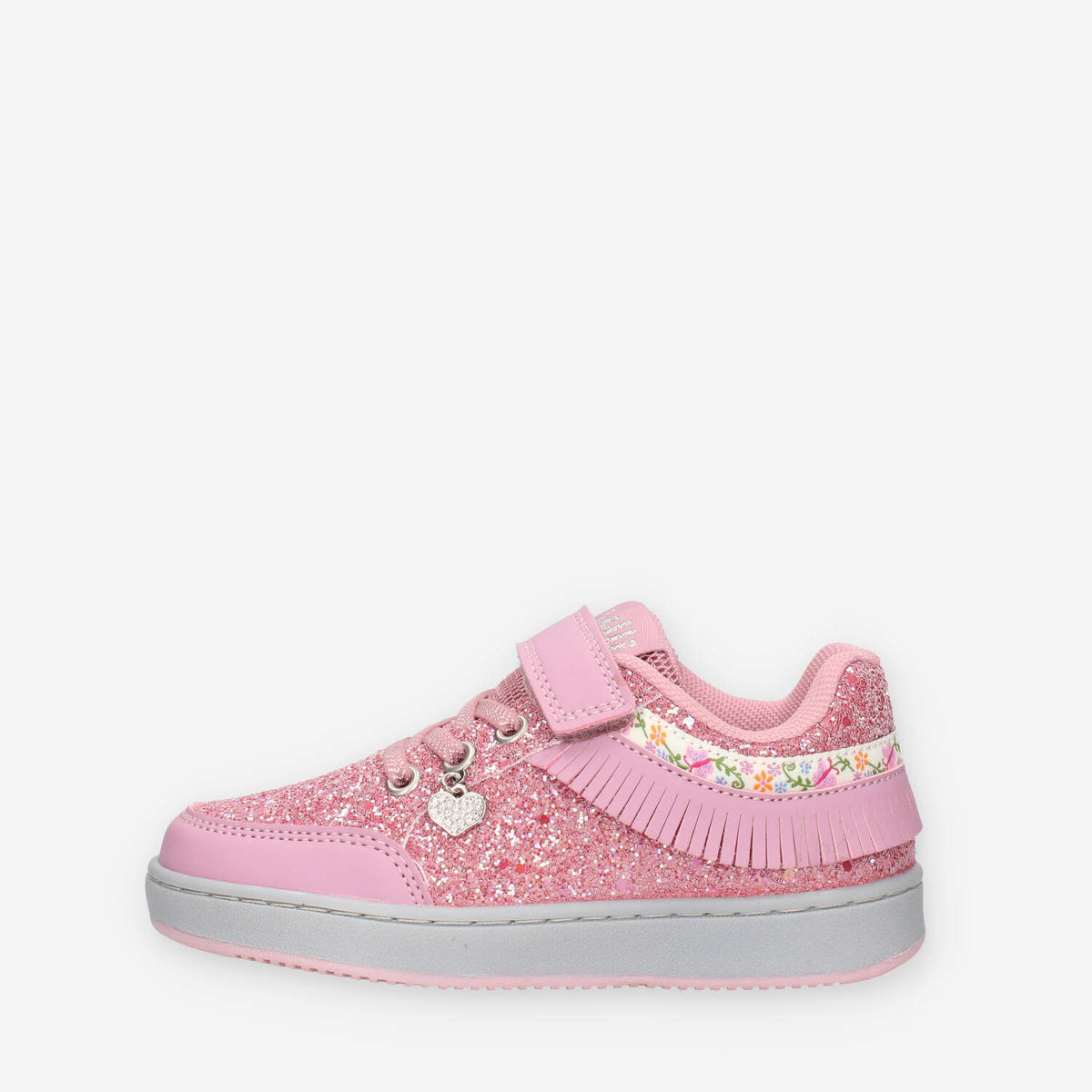 LKAA8090-CI01 Lelli Kelly Frangetta Mix Sneakers cipria con glitter