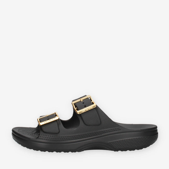 Crocs CR.213316-BLK Saturday Metallic Buckle Sndl W