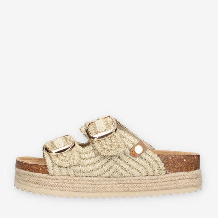 Refresh 172720-HIELO Sandali scalzati beige da donna