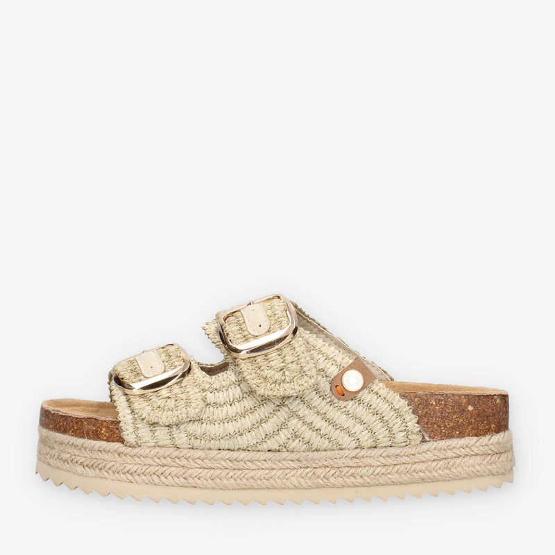 Refresh 172720-HIELO Sandali scalzati beige da donna
