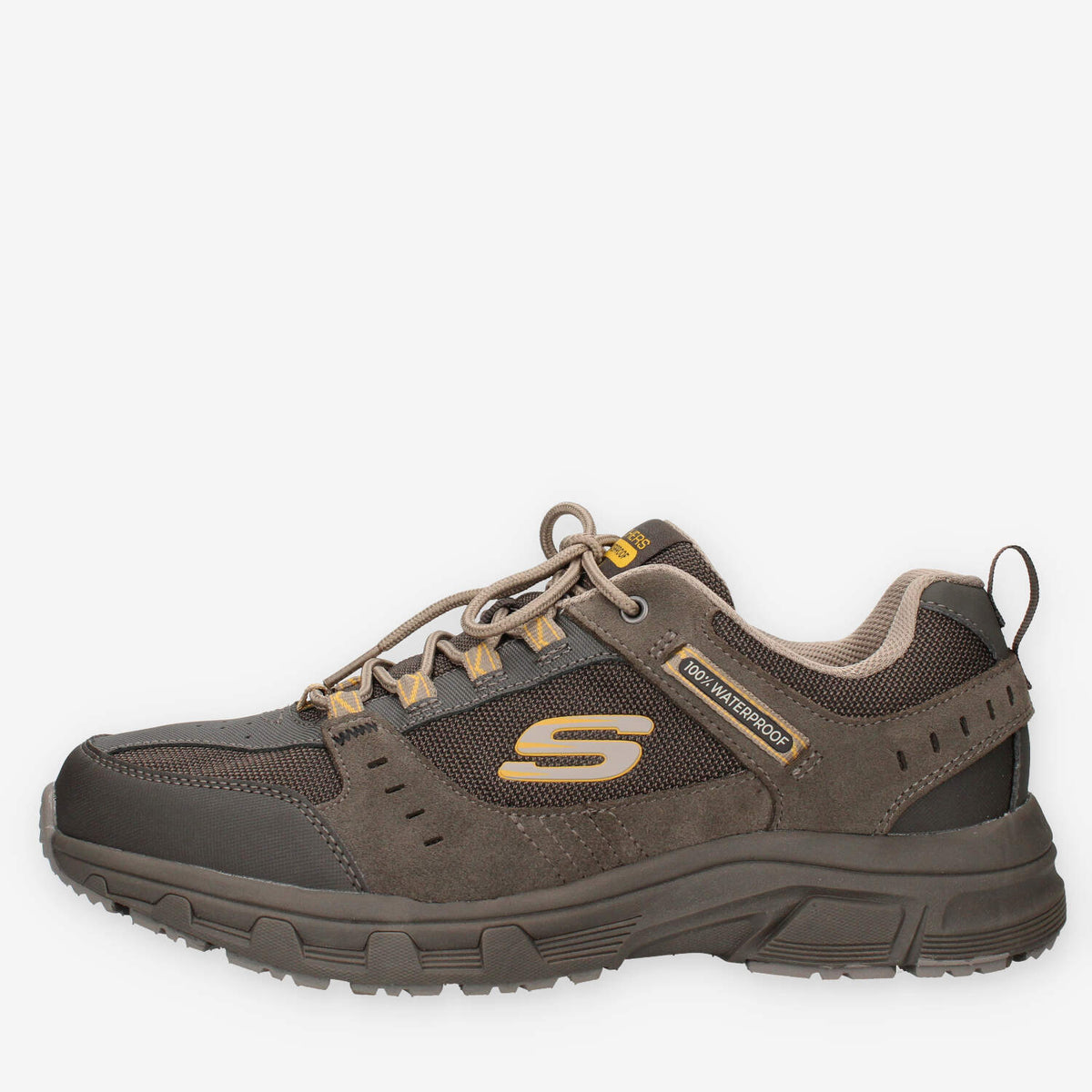 Skechers 237386-STBR Relaxed Fit: Oak Canyon - Rydell Sneakers grigie e marroni da uomo