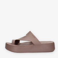 Crocs CR.210834-TRUF Getaway Platform Toe Loop Infradito marroni da donna
