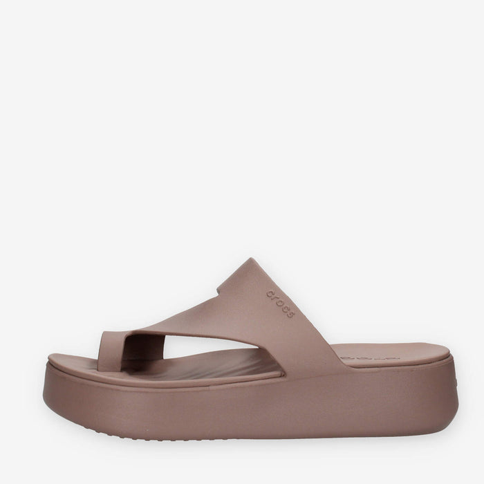 Crocs CR.210834-TRUF Getaway Platform Toe Loop Infradito marroni da donna