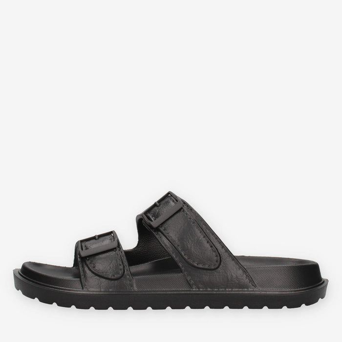 Refresh 175553-NEGRO Sandali scalzati neri da uomo