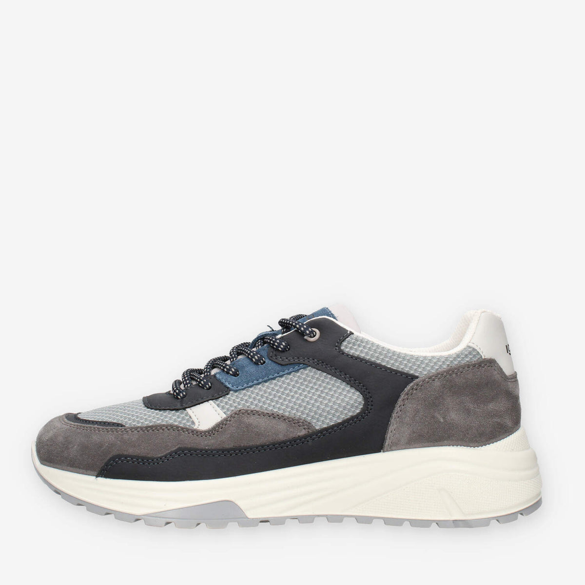 Igi&Co 1120011-GRAFITE/BLU Sneakers grigie e blu da uomo